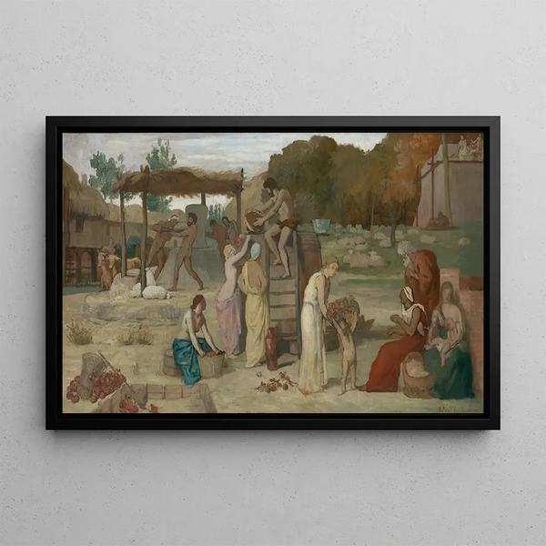 Cidre - Pierre Puvis de Chavannes — gerahmtes Bild an der Wand