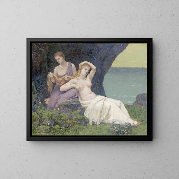 In den Heide - Pierre Puvis de Chavannes — gerahmtes Bild an der Wand
