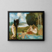 Skizze für den Sommer: Das Bad - Pierre Puvis de Chavannes — gerahmtes Bild an der Wand