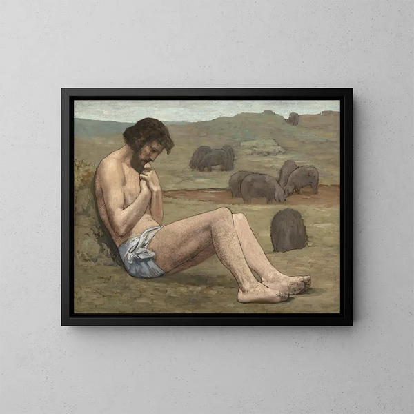 Der verlorene Sohn - Pierre Puvis de Chavannes — gerahmtes Bild an der Wand