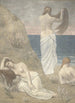 Junge Mädchen am Meer - Pierre Puvis de Chavannes — Ansicht des Kunstwerks