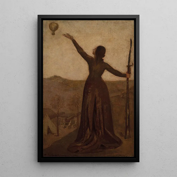 Studie für Den Ballon - Pierre Puvis de Chavannes — gerahmtes Bild an der Wand