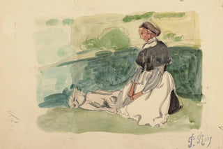 Pierre Roy - Bretonne assise dans un pr.webp