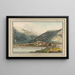 Die Stadt Villeneuve im Bailliage von Vevey - Pierre Samuel Louis Joyeux — gerahmtes Bild an der Wand