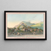 Das Dorf Clarens am Seeufer - Pierre Samuel Louis Joyeux — gerahmtes Bild an der Wand