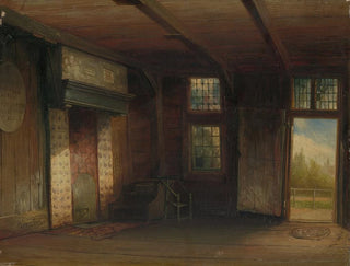 Innenansicht des Hauses von Peter dem Großen in Zaandam - Pierre Tetar van Elven — Ansicht des Kunstwerks