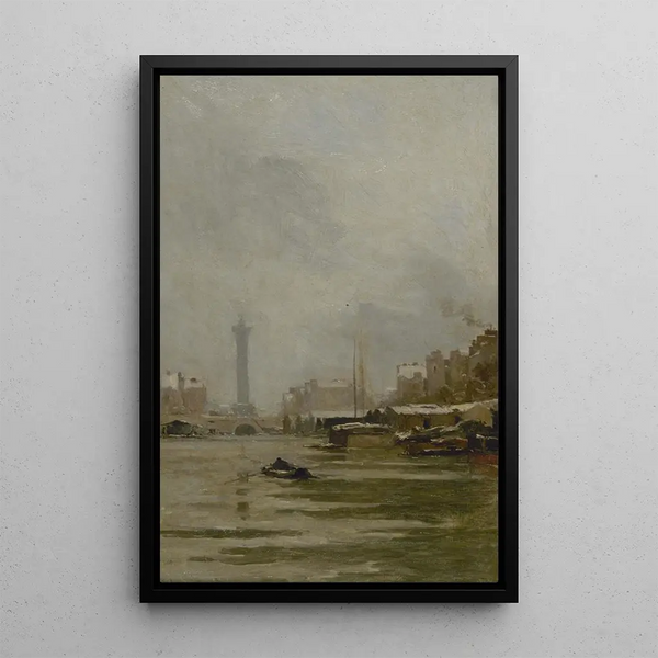 Das Becken des Arsenal - Pierre Vauthier — gerahmtes Bild an der Wand
