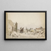 Die Ruinen in Bodegraven nach dem Brand im Juni 1870 - Piet Schipperus — gerahmtes Bild an der Wand