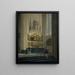 Lamm Gottes des Brüder van Eyck in der Kathedrale Saint-Bavon in Gent - Pieter Frans De Noter — gerahmtes Bild an der Wand