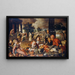 Marktszene mit Christus und Ehebruch - Pieter Aertsen — gerahmtes Bild an der Wand