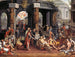 Die Heilung des Gelähmten am Teich Bethesda - Pieter Aertsen — Ansicht des Kunstwerks