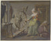 Zwei beschäftigte Frauen mit Garnrollen und Flachssicheln - Pieter Bartholomeusz Barbiers — Ansicht des Kunstwerks