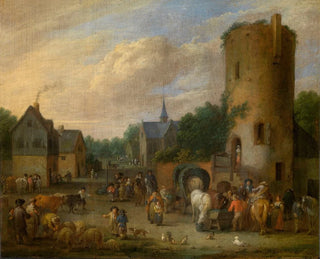 Pieter Bout - A Village Scene.webp