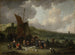 Die Strand von Scheveningen mit Fischer, der zurückkehrt - Pieter Bout — Ansicht des Kunstwerks
