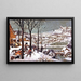 Jäger im Schnee - Pieter Bruegel der Ältere — gerahmtes Bild an der Wand