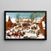 Massaker der Unschuldigen - Pieter Bruegel der Ältere — gerahmtes Bild an der Wand