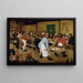 Hochzeitslandwirtschaft - Pieter Bruegel der Ältere — gerahmtes Bild an der Wand