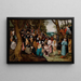 Predigt des heiligen Johannes der Täufer - Pieter Bruegel der Ältere — gerahmtes Bild an der Wand