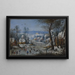 Winterlandschaft - Pieter Bruegel der Ältere — gerahmtes Bild an der Wand