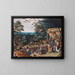 Christ auf dem Weg zum Kalvarienberg - Pieter Brueghel der Jüngere — gerahmtes Bild an der Wand