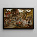 Kermesse de Saint-Georges - Pieter Brueghel der Jüngere — gerahmtes Bild an der Wand