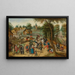 Rückkehr vom Jahrmarkt - Pieter Brueghel der Jüngere — gerahmtes Bild an der Wand