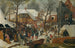 L'Adoration des mages dans la neige - Pieter Brueghel der Jüngere — Ansicht des Kunstwerks