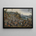 La Kermesse de Saint Georges avec la danse autour du mât de mai - Pieter Brueghel le Jeune — gerahmtes Bild an der Wand