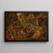 Die Sieben Werke der Barmherzigkeit - Pieter Brueghel der Jüngere — gerahmtes Bild an der Wand