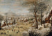 Winterlandschaft mit Schlittschuhläufern und Vogelfalle - Pieter Brueghel der Jüngere — Ansicht des Kunstwerks