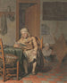 Innenaufnahme mit einem Mann beim Lesen - Pieter Christoffel Wonder — Ansicht des Kunstwerks