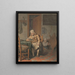 Innenaufnahme mit einem Mann beim Lesen - Pieter Christoffel Wonder — gerahmtes Bild an der Wand