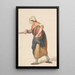 Frau stehend mit einem Eimer unter dem Arm - Pieter Christoffel Wonder — gerahmtes Bild an der Wand