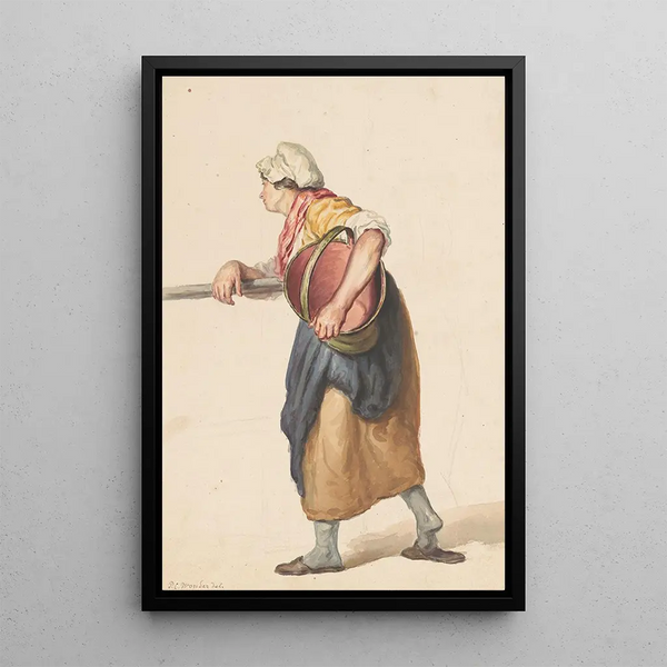 Pieter Christoffel Wonder - Staande vrouw met een emmer onder de arm.webp
