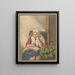 Sa mère lisant la Bible - Pieter Christoffel Wonder — gerahmtes Bild an der Wand