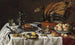 Naturmorte mit Pfauentorte - Pieter Claesz — Ansicht des Kunstwerks