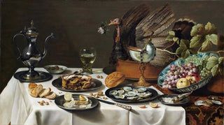 Pieter Claesz - Still Life with a Turkey Pie.webp