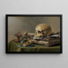 Vanitas-Stillleben - Pieter Claesz — gerahmtes Bild an der Wand