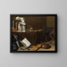 Naturmorte Vanitas mit dem Spinario - Pieter Claesz — gerahmtes Bild an der Wand