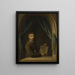 Portrait eines Malers - Pieter Cornelisz van Egmondt — gerahmtes Bild an der Wand