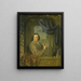 Portrait eines Mannes mit einer Uhr - Pieter Cornelisz van Slingelandt — gerahmtes Bild an der Wand
