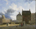 Die Tür des Gefängnisses und den Platz in Den Haag - Pieter Daniel van der Burgh — Ansicht des Kunstwerks