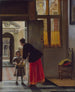 Ein Junge bringt Brot - Pieter de Hooch — Ansicht des Kunstwerks