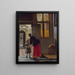 Ein Junge bringt Brot - Pieter de Hooch — gerahmtes Bild an der Wand