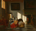Innenaufnahme mit Mutter und Kind - Pieter de Hooch — Ansicht des Kunstwerks