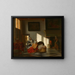 Innenaufnahme mit Mutter und Kind - Pieter de Hooch — gerahmtes Bild an der Wand