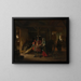 Payer la maîtresse de maison - Pieter de Hooch — gerahmtes Bild an der Wand