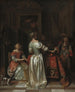 Die Gruß - Pieter de Hooch — Ansicht des Kunstwerks