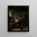 La Visite - Pieter de Hooch — gerahmtes Bild an der Wand