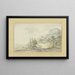 Landschaft mit Bergen - Pieter Gaal — gerahmtes Bild an der Wand